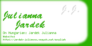 julianna jardek business card